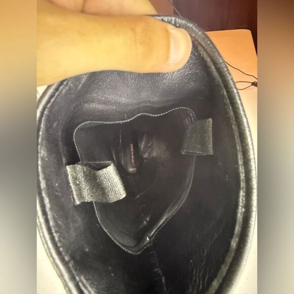 PRADA boots knee high 36.5 US 6.5 black leather nylon - Picture 8 of 16